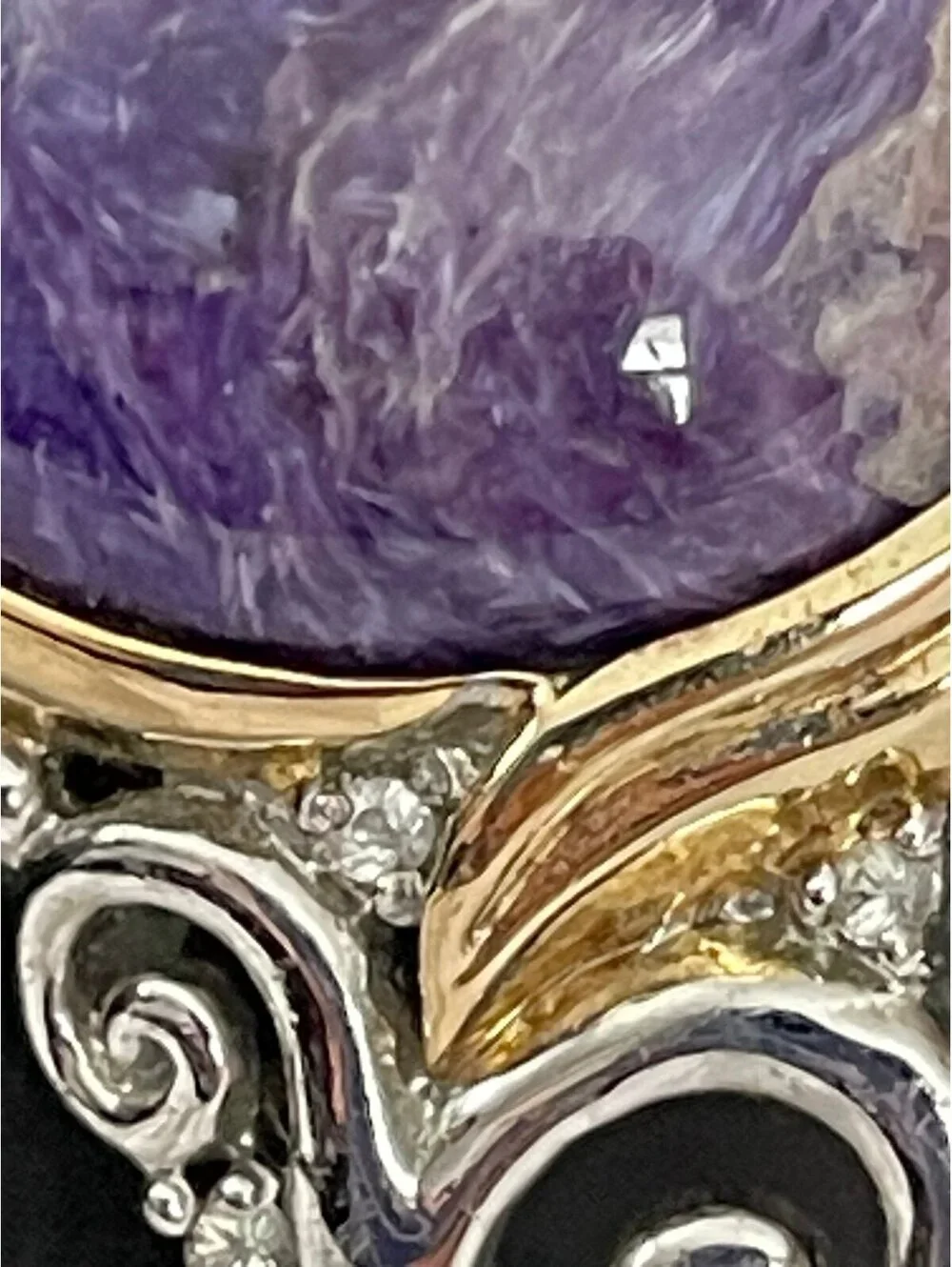 Michael Valitutti Amethyst 925 18K Overlay Bracelet